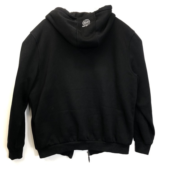 Ororo Unisex Large Black Heated Full Zip Thick Fleece Hoodie  **No battery** - Picture 9 of 10